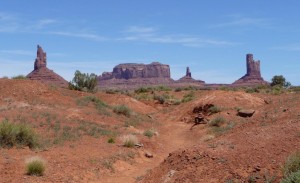 Looking north from Monument Valley, toward Rainbow Bridge.