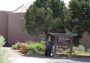 Standing outside the Wheelwright Museum, Santa FE, NM