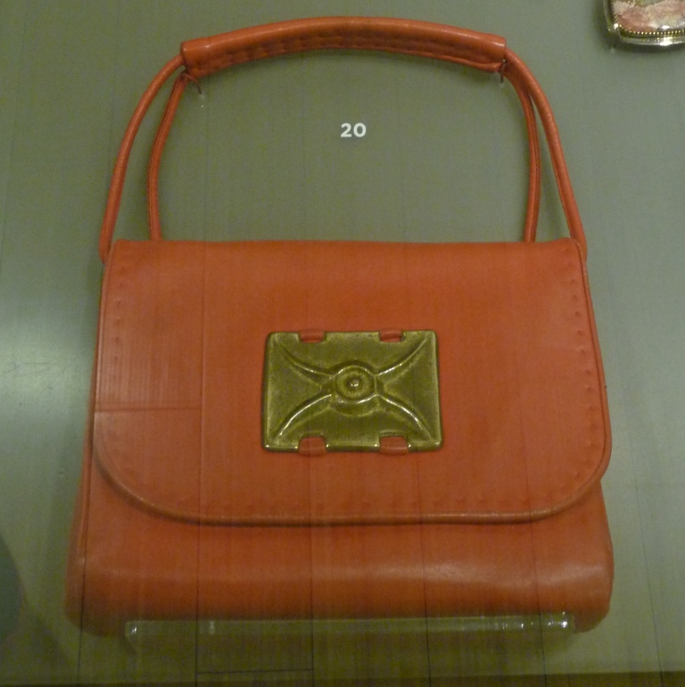 Savvy Collector » Leather Shoulder Strap Purse with Charles Loloma Emblem  by Lloyd Kiva NewLloyd Kiva New